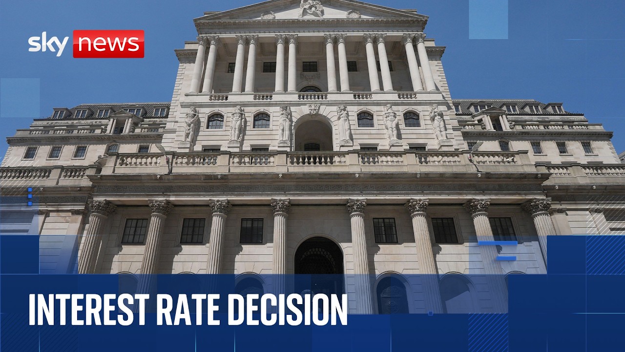 Interest rate decision announced by Bank of England