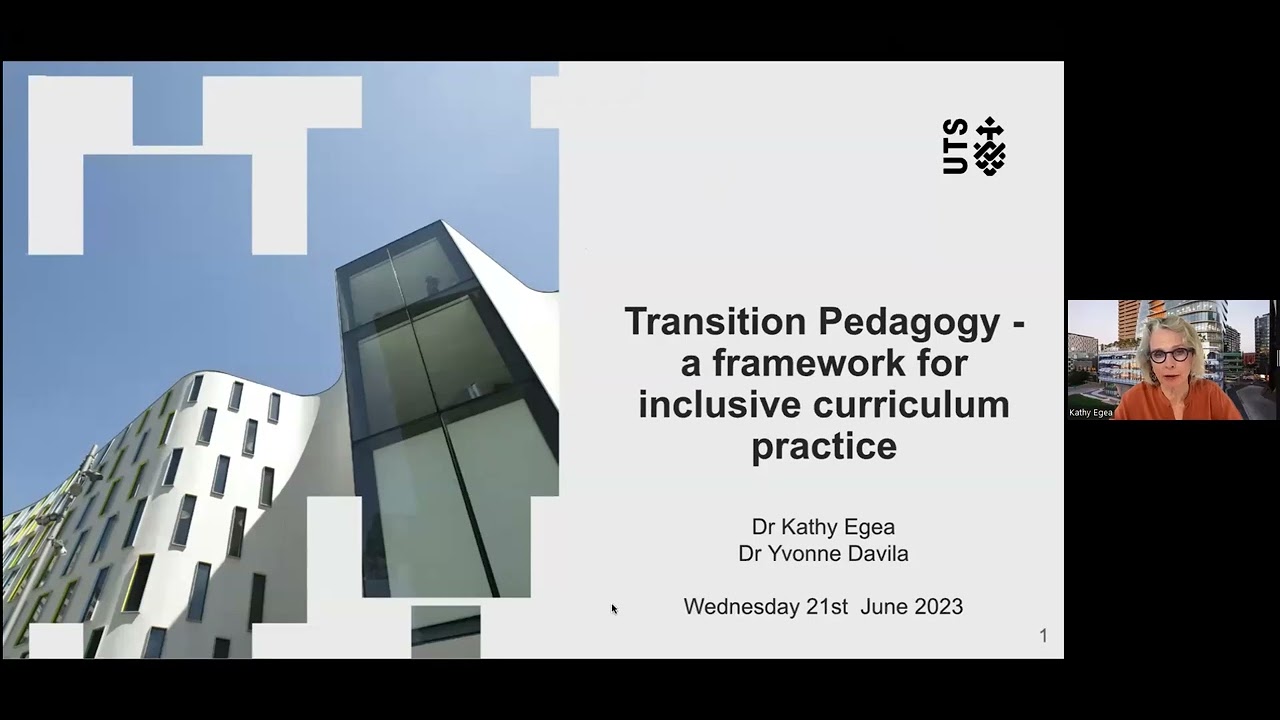 Transition Pedagogy -a framework for inclusive curriculum practice