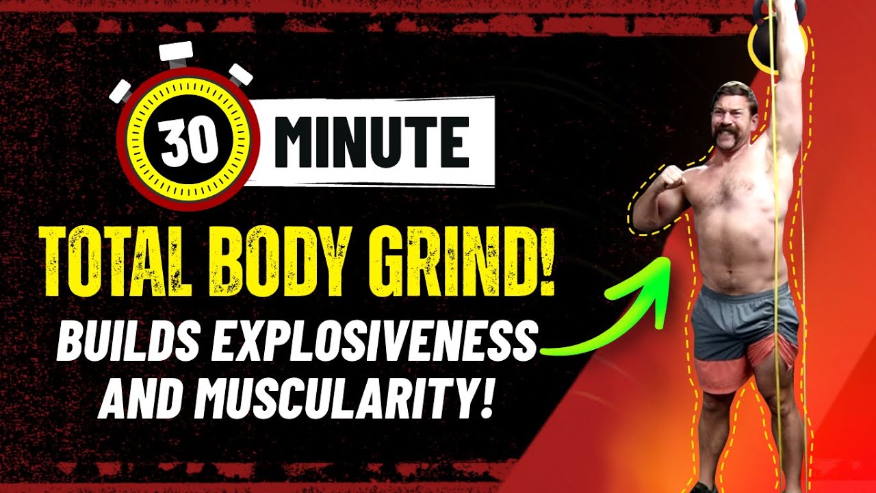 30 Minute Total Body Kettlebell Routine [Build POWER and MUSCULARITY All Over!] | Coach MANdler