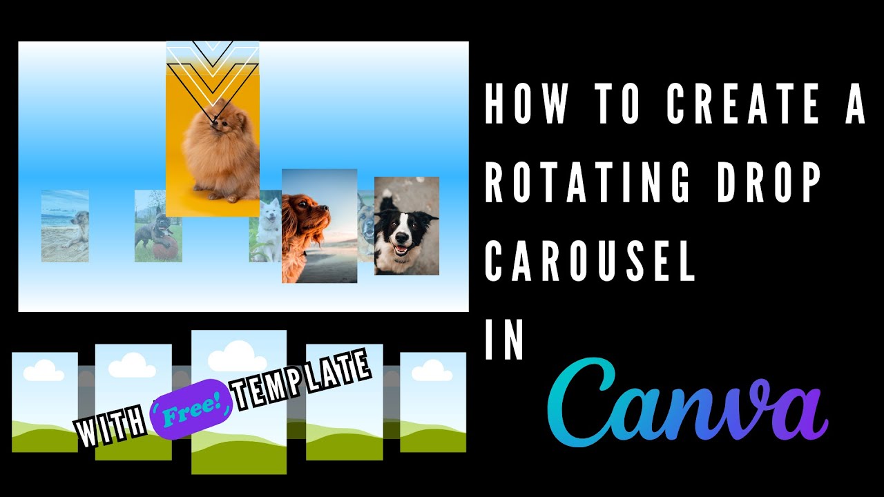 How to make the Rotating Drop Carousel in Canva