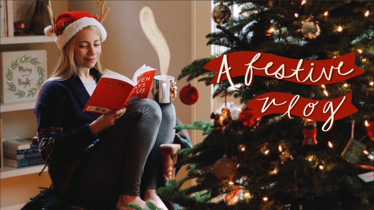 A VERY COZY CHRISTMAS EVE VLOG || baking, book shopping, & forest bathing