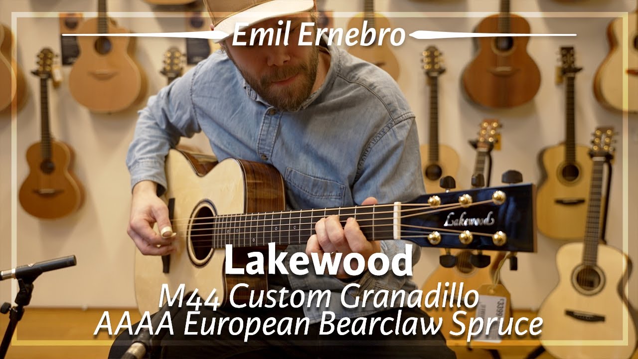 Lakewood M44 Custom Granadillo AAAA European Bearclaw Spruce played by Emil Ernebro | Demo