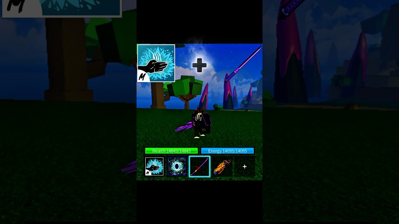 Gravity Blade  + Sharkman Karate combo [ Blox Fruit ] #viral #roblox #shorts #bloxfruits