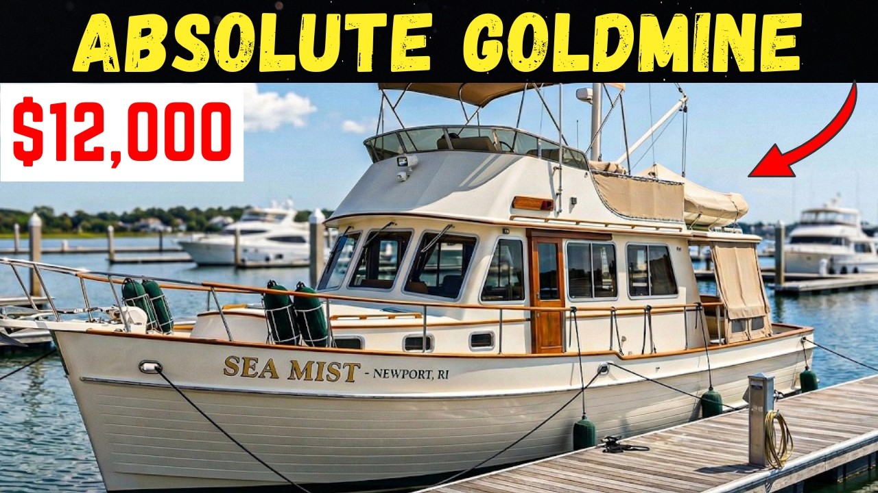 10 Used Trawlers Under $35,000 That Anyone Can Afford. #classicboat #boat