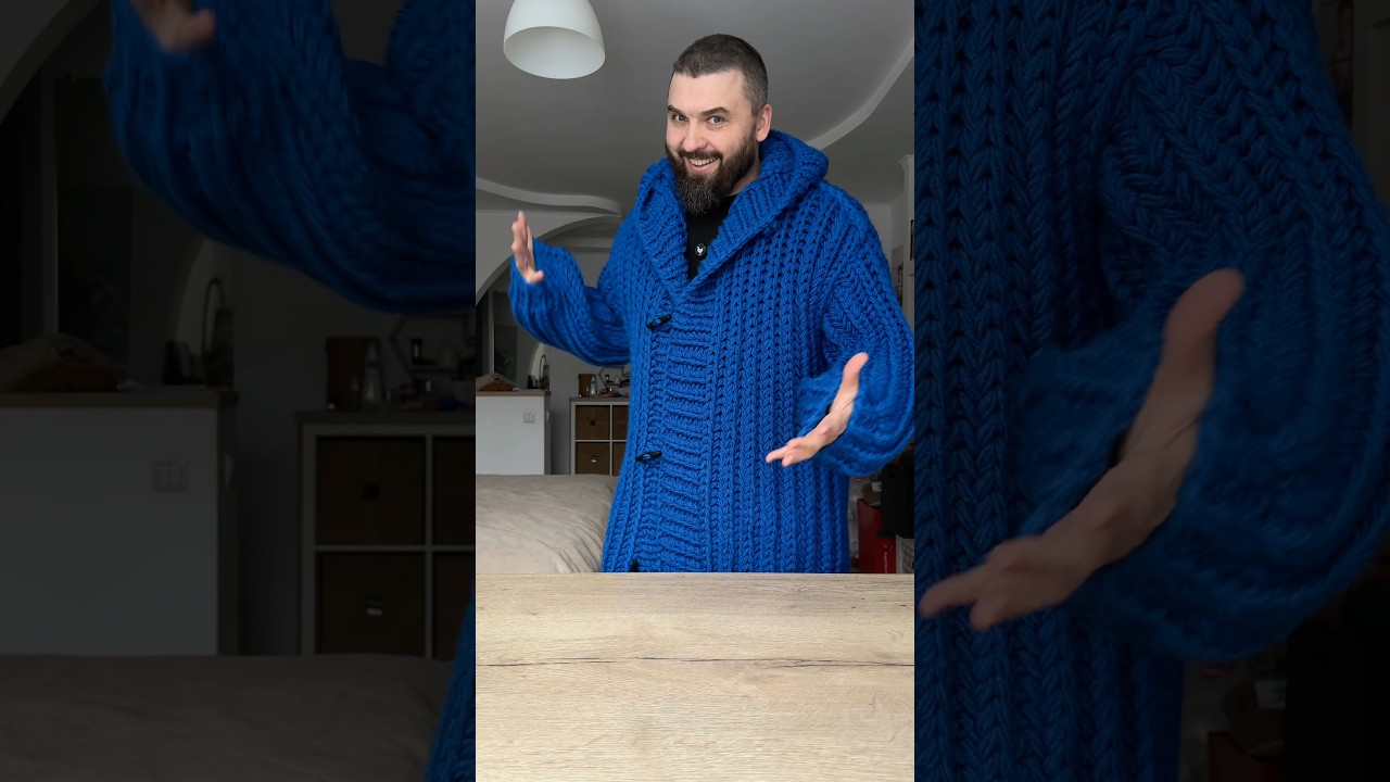 Довязал два кардиганища под заказ 🤩 Примеряю и показываю ❤️
