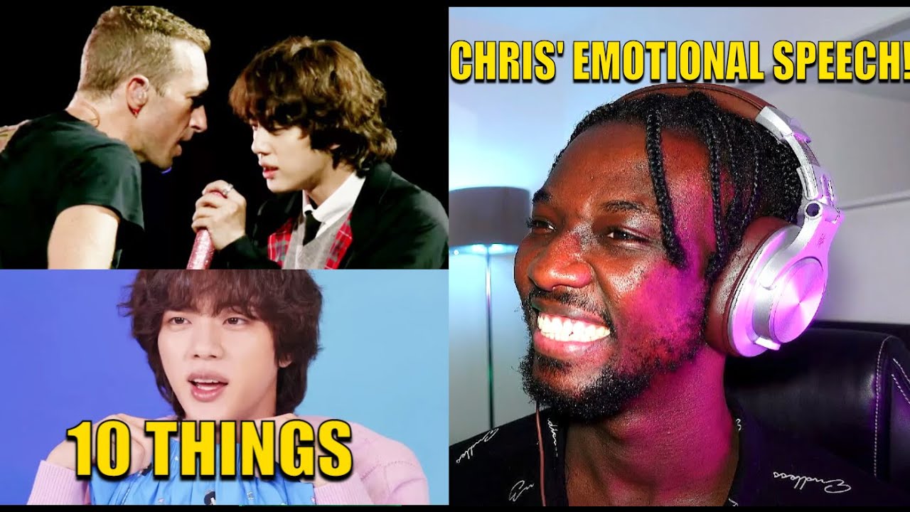 Watching Chris Martin's Emotional Speech About Jin + 10 Things BTS (방탄소년단) JIN Can't Live Without