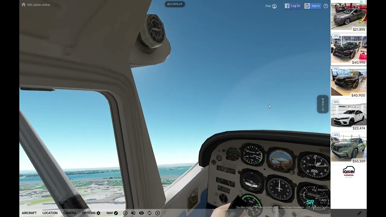 Quick Flight Over YUL (Just Having Fun With a Cessna 172)