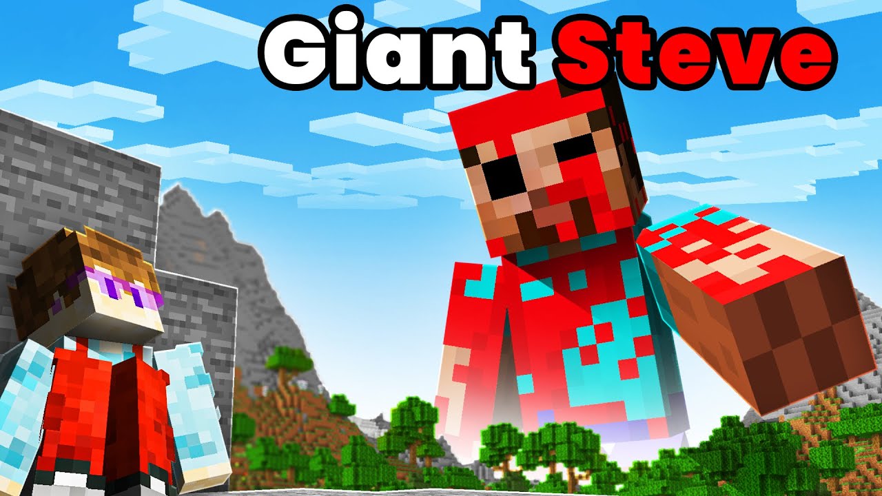 NIE SZUKAJ PRZERAŻAJĄCEGO GIANT STEVE w MINECRAFT...