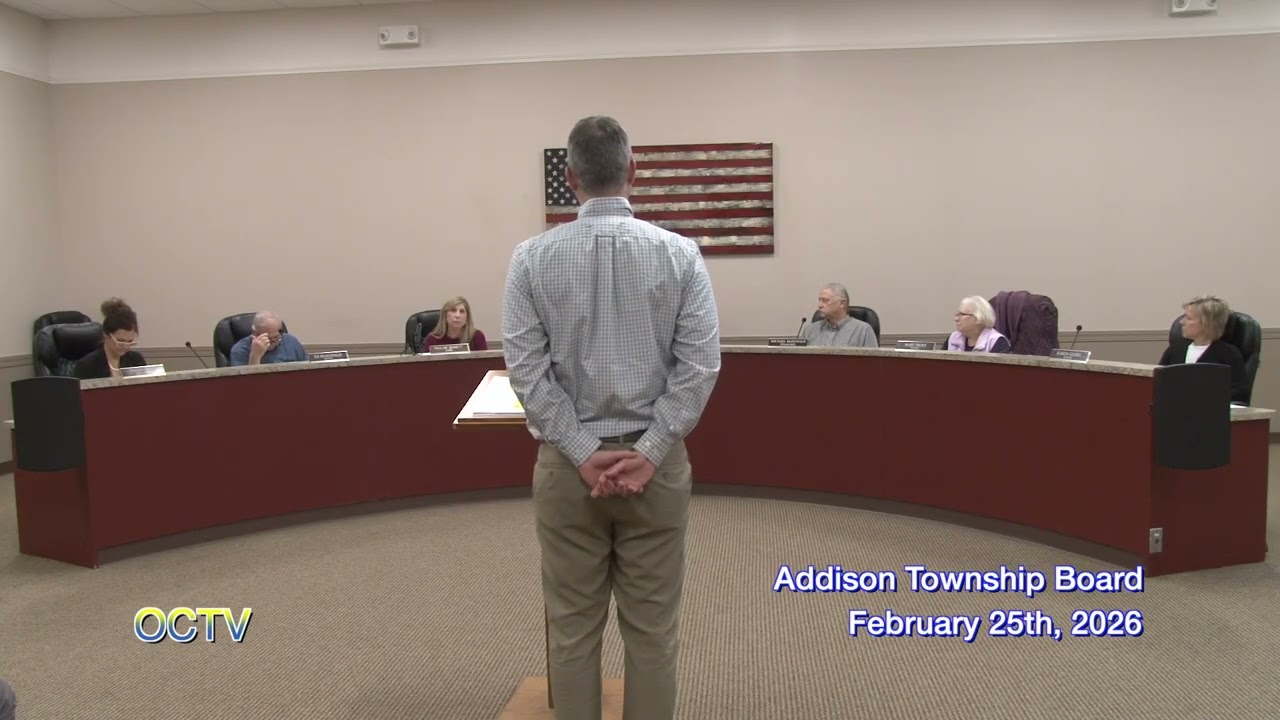 Addison Township Special Board Meeting: February 25th, 2026
