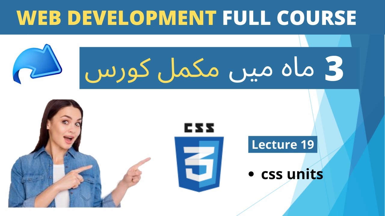 CSS Units||Perentage %||pixel px||em||rem||vw||vh|| CSS3 Lecture 19 in Urdu/Hindi