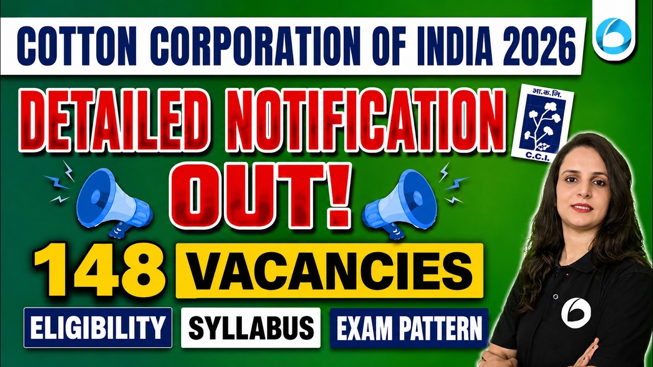 Cotton Corporation Of India | Detailed Notification Out | 148 Vacancies | CCI 2026 Recruitment
