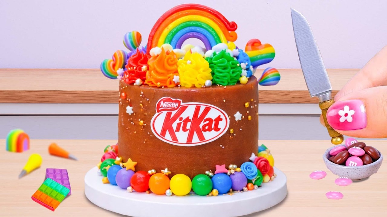 KitKat Colorido 🍫🌈 Crocante e Irresistível ✨ Cake Wish