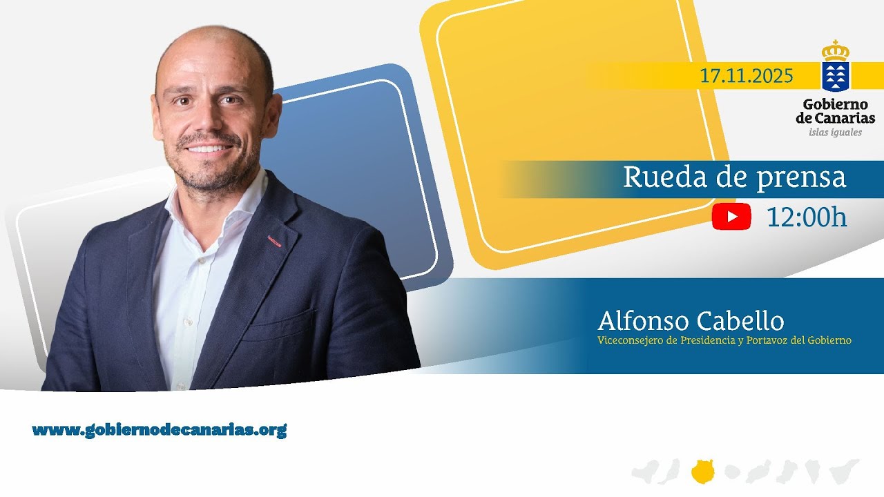 🔴Rueda de prensa posterior al Consejo de Gobierno del 17 de noviembre en Gran Canaria