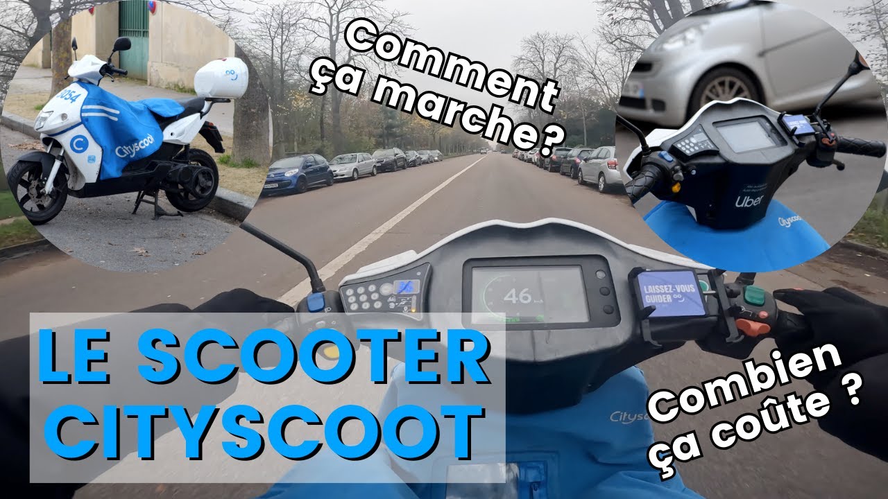 L'ESSAI : CITYSCOOT (Scooters électriques 50cc en libre-service à Paris)