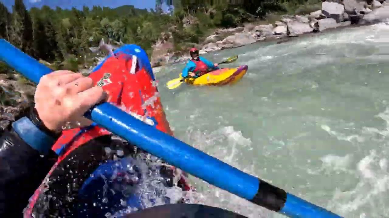 Paddling the Giarsun & Schuls gorges on the River Inn