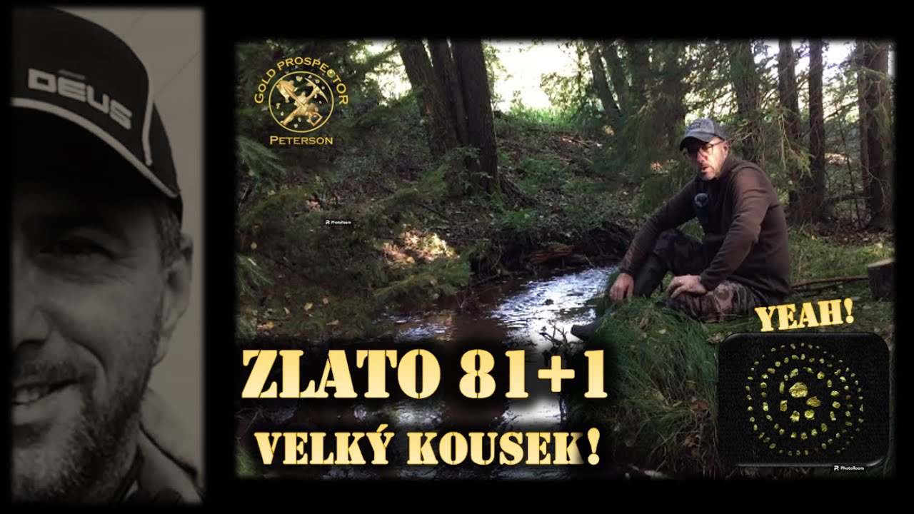 Rýžování zlata a Zlatá spirála s velkou zlatinkou ze zlatého potoka (1080p) #golddigger #gold
