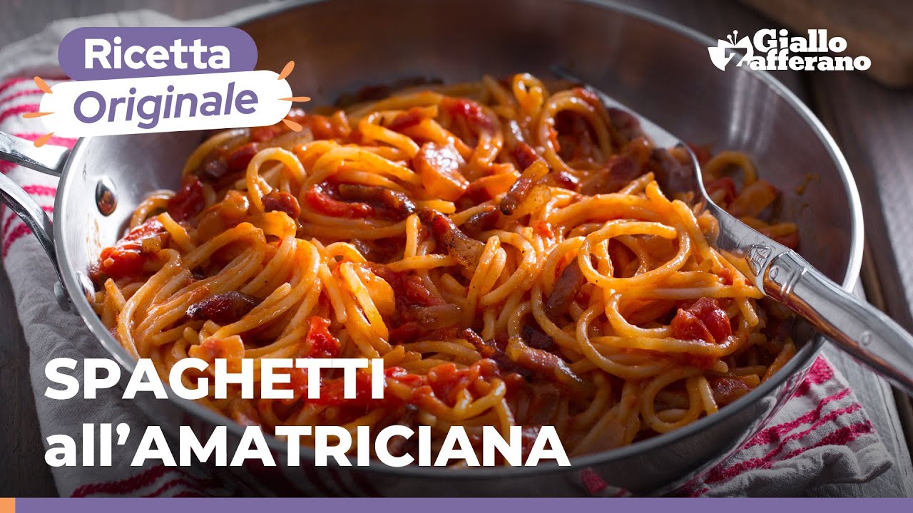 Спагетти AMATRICIANA - аутентичный итальянский рецепт 🍅🥓🍝