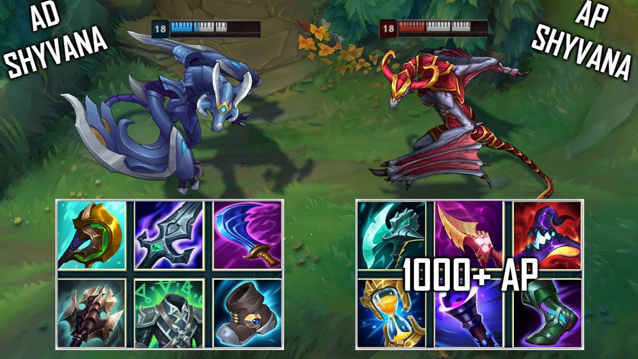 AP SHYVANA vs AD SHYVANA SEASON 12 FIGHTS & Best Pentakills!