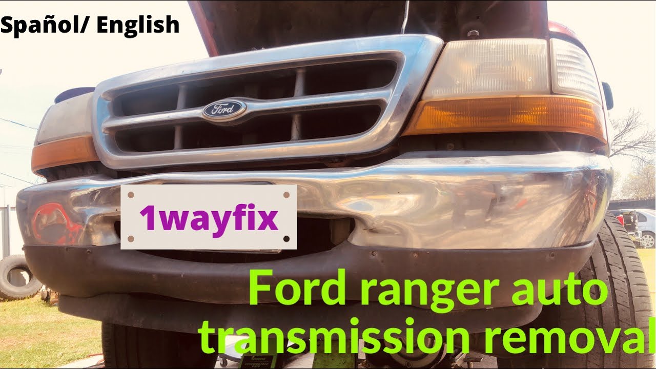 how to 2000 ford ranger 2.3 auto transmission removal/removiendo transmission automatica