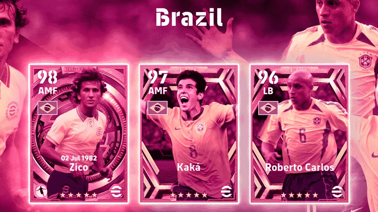 14k BIG TIME 98 Zico, 97 Kaka, 96 Roberto Carlos PACK OPENING - eFootball 2023