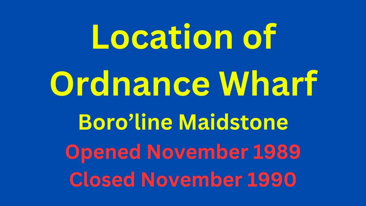 Location of Ordnance Wharf (OG), operated by Boro'line Maidstone.