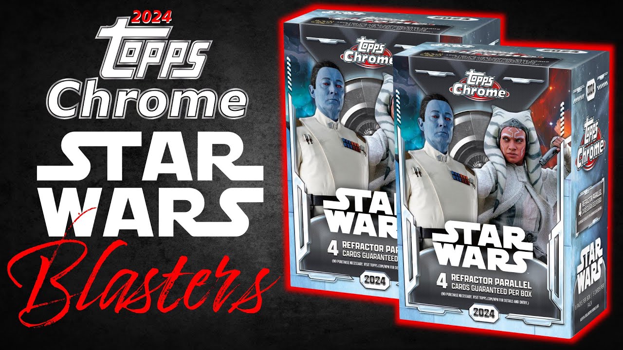 👀  FIRST LOOK / NEW RELEASE  👀  2024 TOPPS CHROME STAR WARS BLASTER BOXES / AUTO #/150