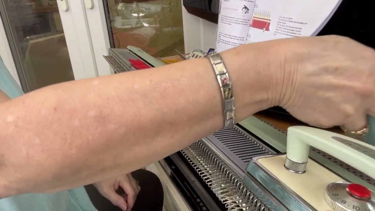 Part 2 of the knitmaster GB￼1 ￼knitting machine