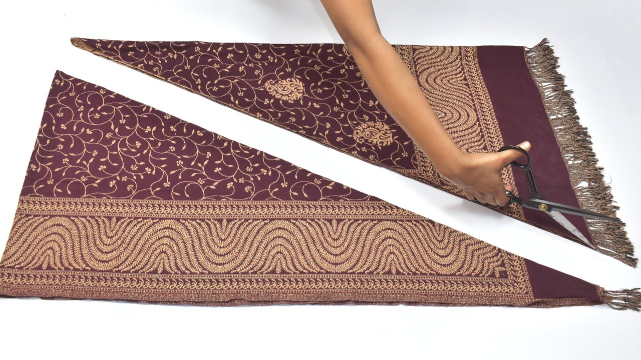 4 AWESOME IDEAS! LET'S RECYCLE OLD SHAWAL INTO NEW NEEDED THINGS!