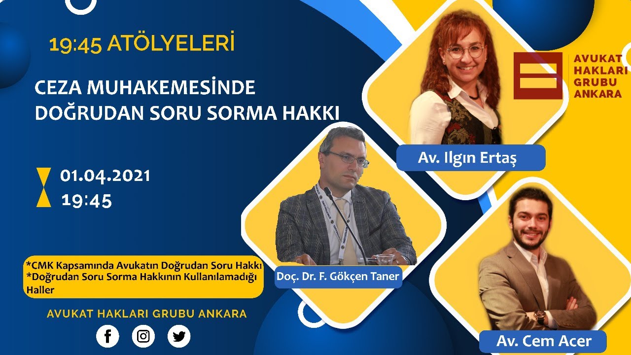 Ceza Muhakemesinde Doğrudan Soru Sorma Hakkı - Doç. Dr. F. Gökçen Taner