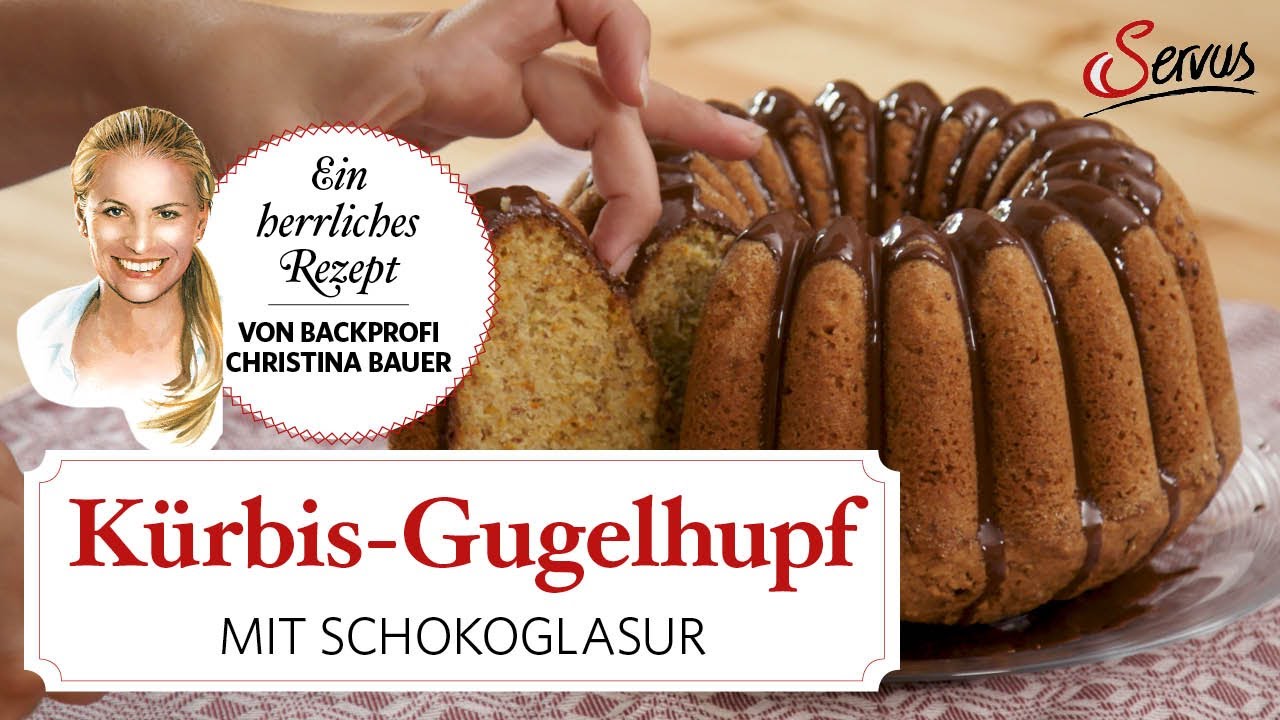 Kürbis-Gugelhupf mit Schokoglasur von Christina Bauer