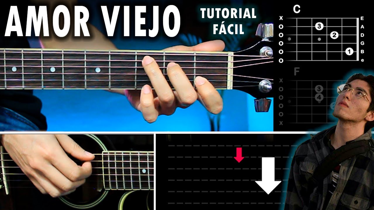 Amor Viejo - Kevin Kaarl GUITARRA Tutorial | Acordes