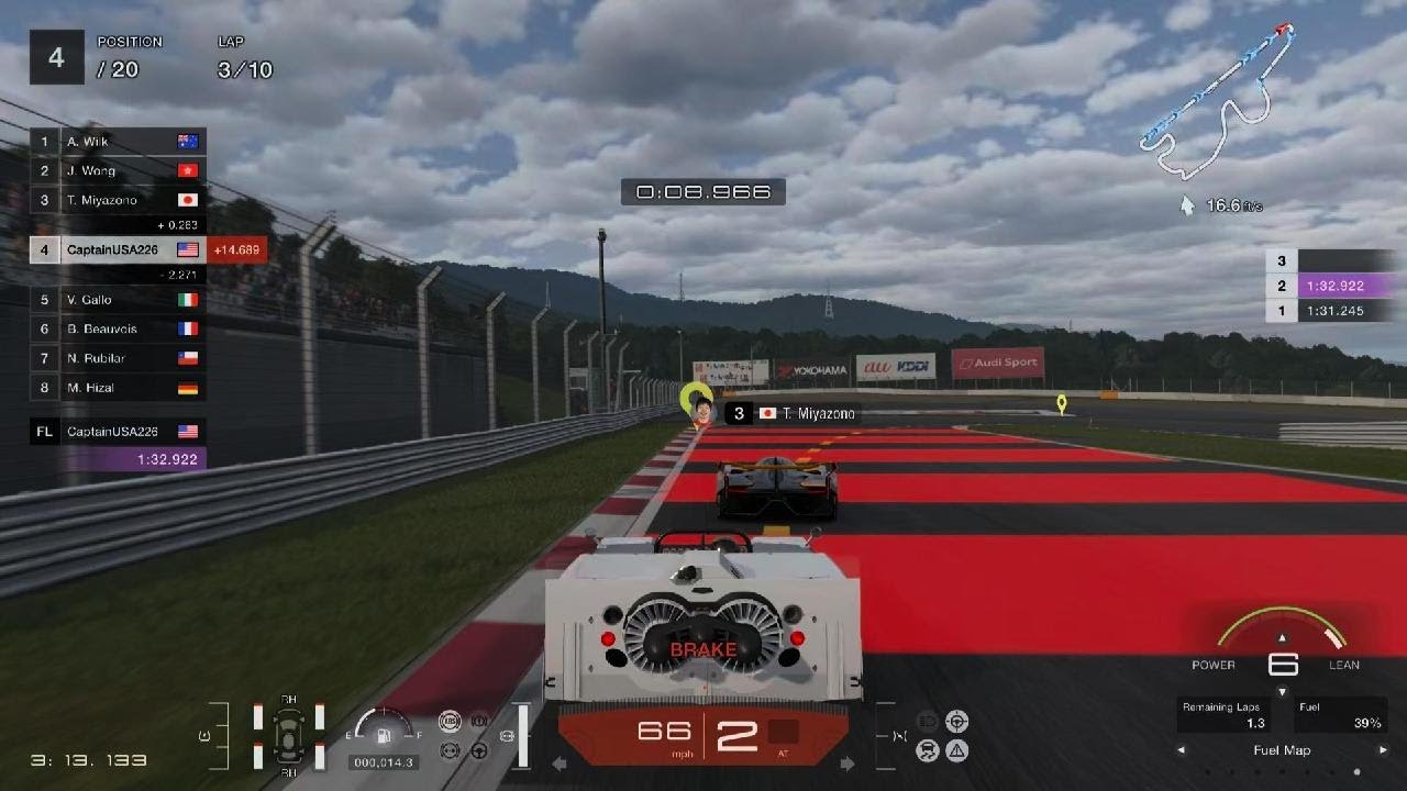 GT7: Fuji International Speedway: Gr.1 Prototype Series