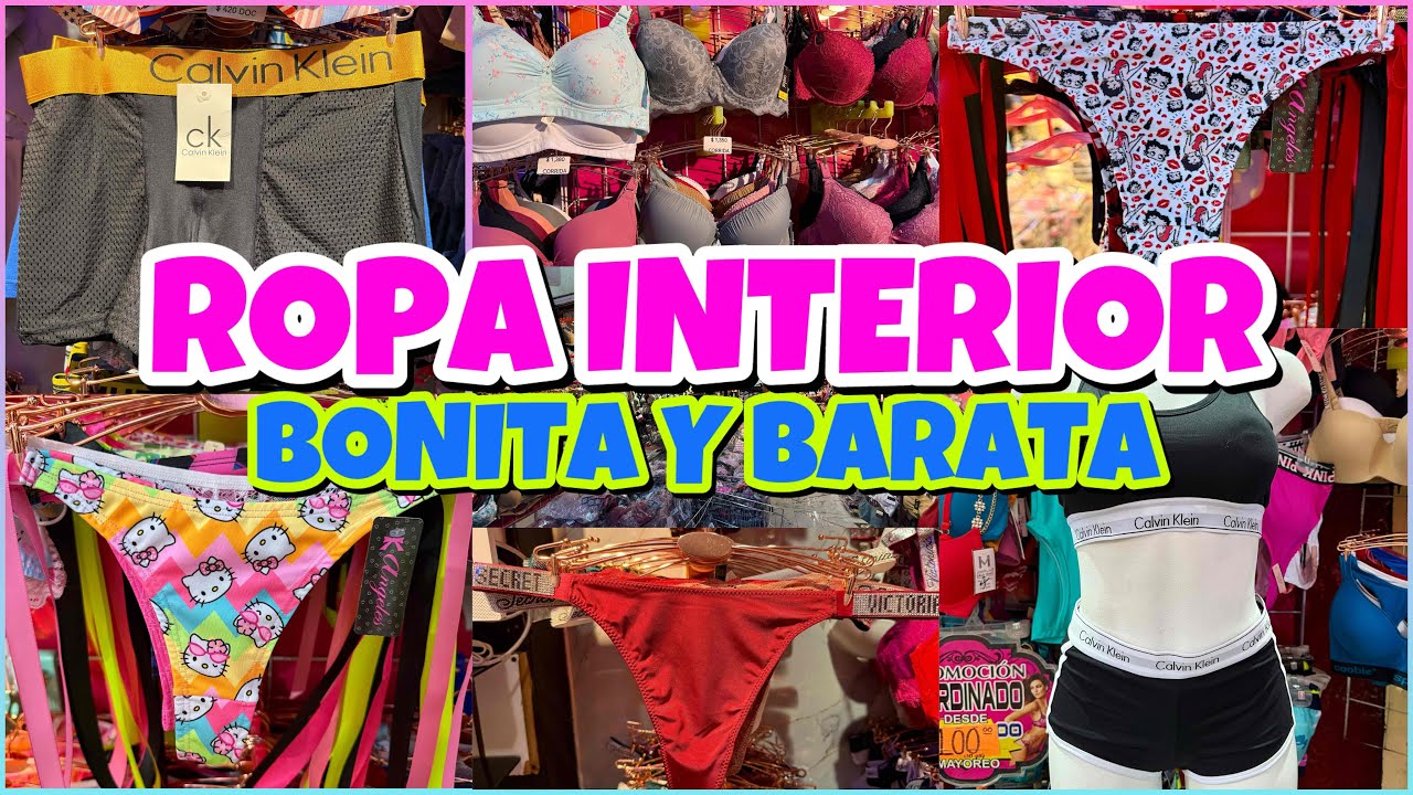 😱ROPA INTERIOR de MARCA pero M&Aacute;S BARATA &iexcl;CALVIN KLeIN, VICTORIA, COOBiE!😍 / CANAL DEL NORTE CDMX