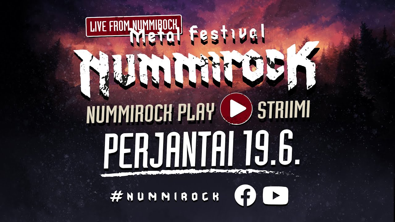Nummirock Livestream Perjantai 19.6.2020