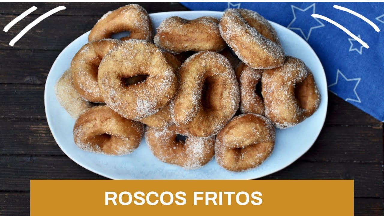 Roscos fritos, con levadura de panadero