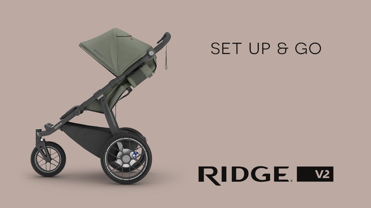 Ridge V2 - Set Up & Go - UPPAbaby All-Terrain Jogging Stroller
