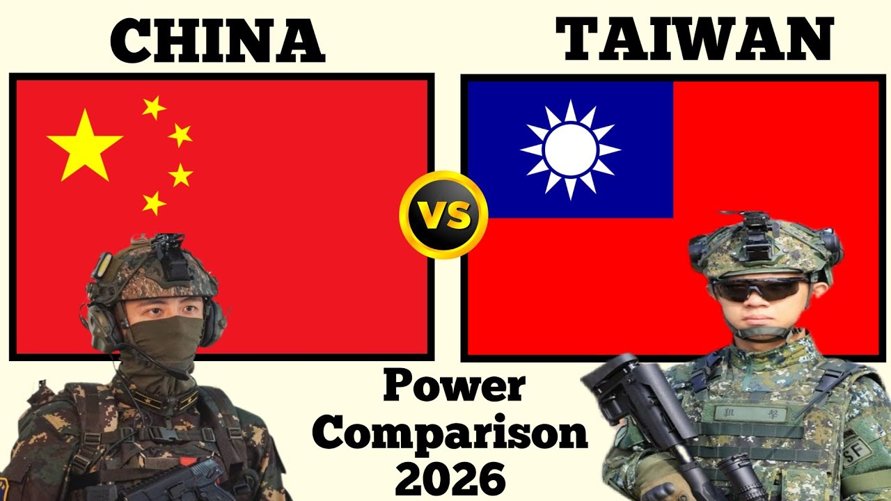 China vs Taiwan Military Power Comparison 2026 | Taiwan vs China Military Power 2026