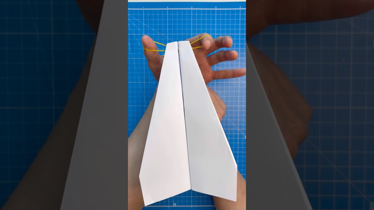 fast rubber band plane paper