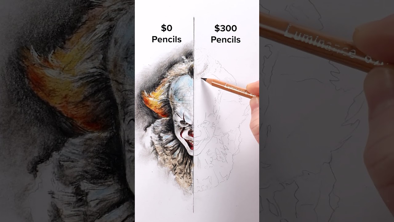 Draw Pennywise! #art #drawing #shorts #pennywise #howtodraw #easydraw