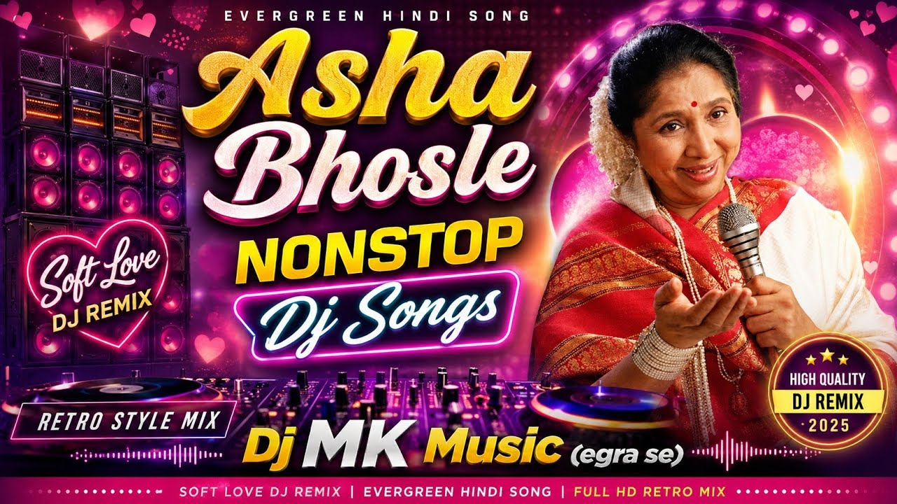 Evergreen Asha Bhosle | Hindi Old Superhit Song | Romantic L💔ve Dj Remix Song | MK MUSIC💯4pis Song