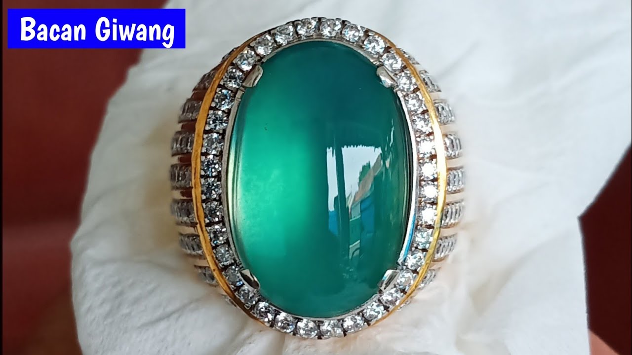 Batu bacan kristal giwang Hq