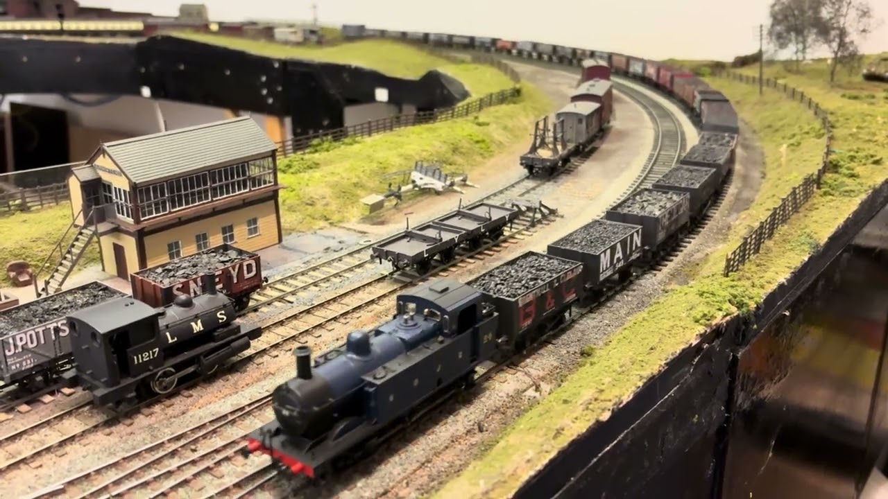 SDJR Jinty with a coal train at Alpraham Sidings #scalefour