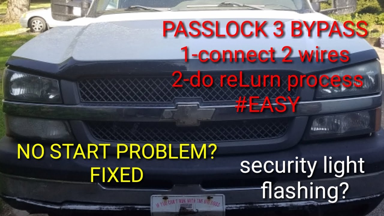 PASSKEY 3/ОБХОД ОХРАННОЙ СИСТЕМЫ! Нет проблем с запуском? Chevrolet/GMC 1500, 2500, 3500