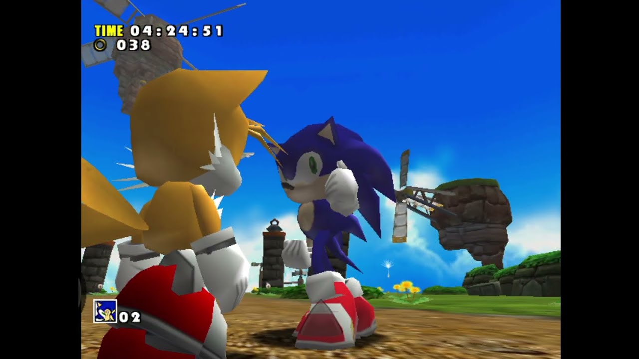 Sonic Adventure (SDC) walkthrough part 4. Windy valley 