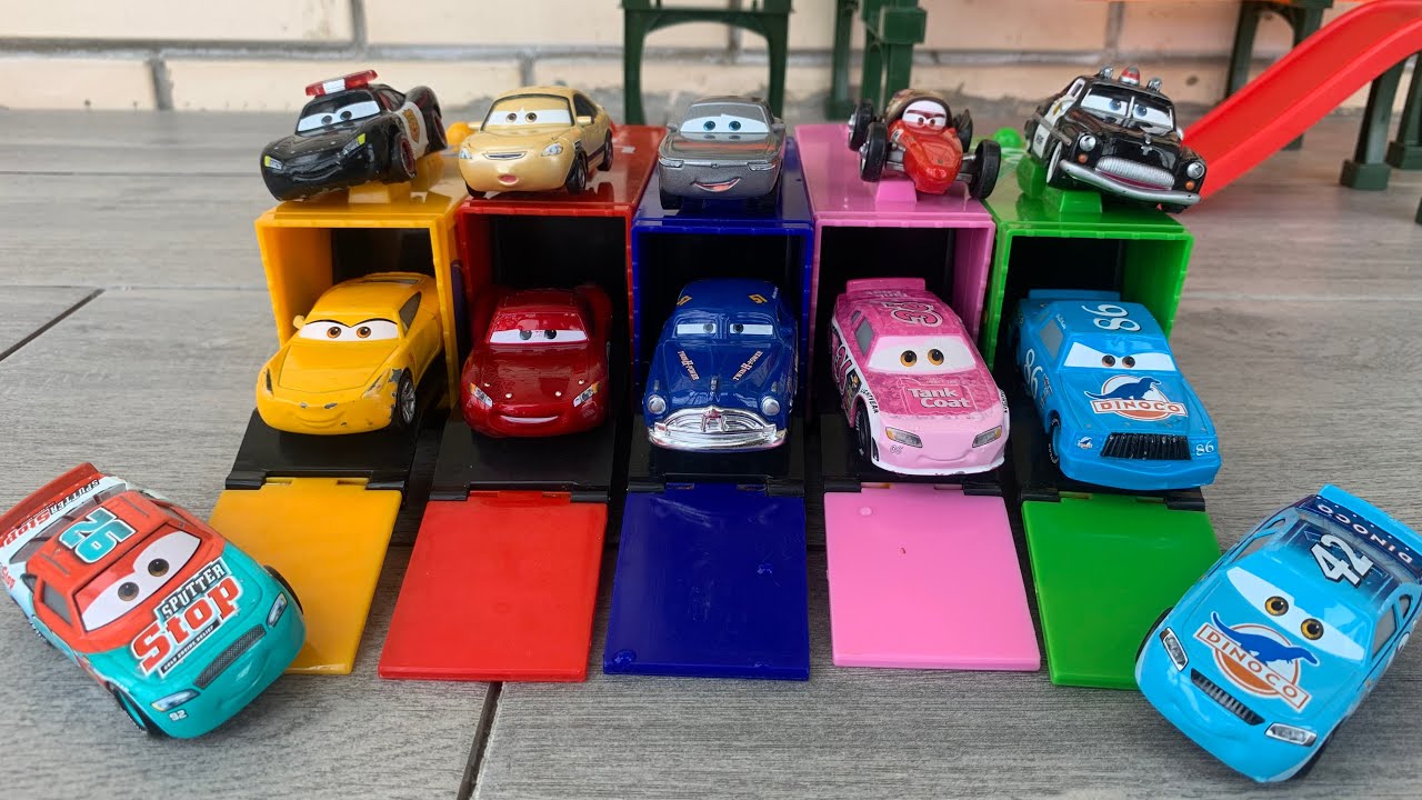 Mack Truck Toy Car Carrier with Mini Cars | Satisfying ASMR