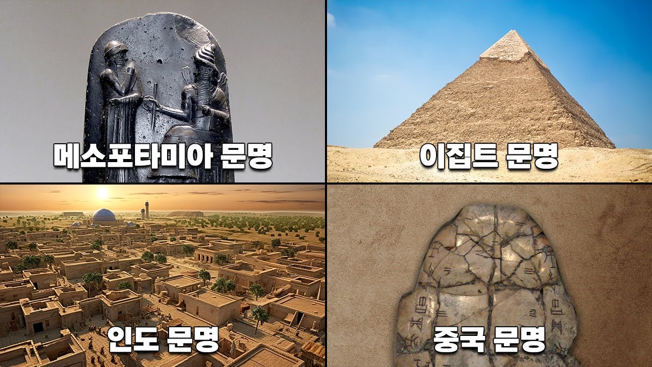 4대 문명의 발생 (2024 New ver.) l 메소포타미아, 이집트, 인도, 중국