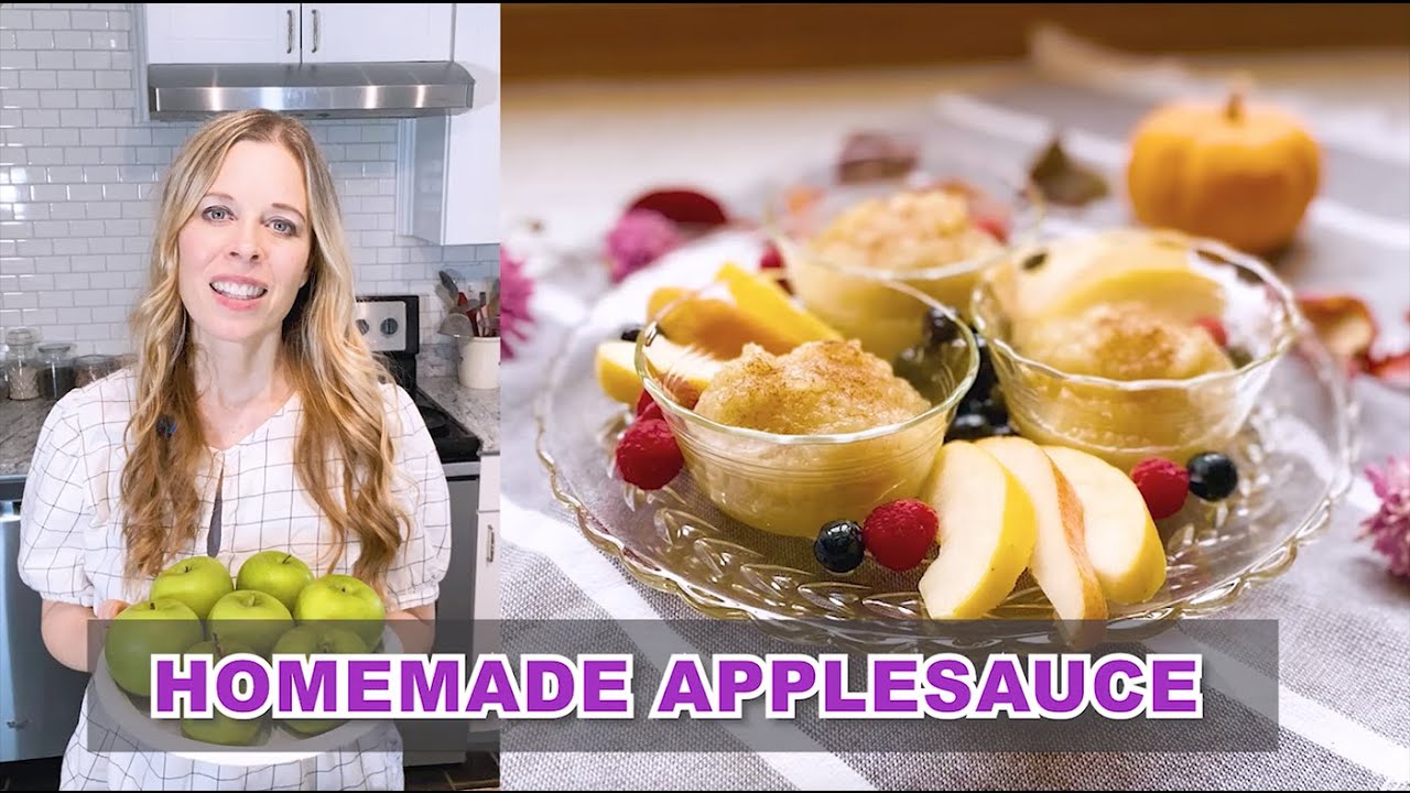 Homemade Applesauce (No refined sugar!)