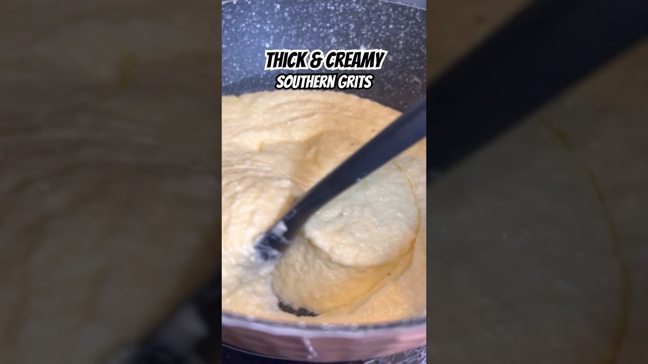 THE BEST THICK & CREAMY GRITS | SOUTHERN GRITS 🔥 #grits