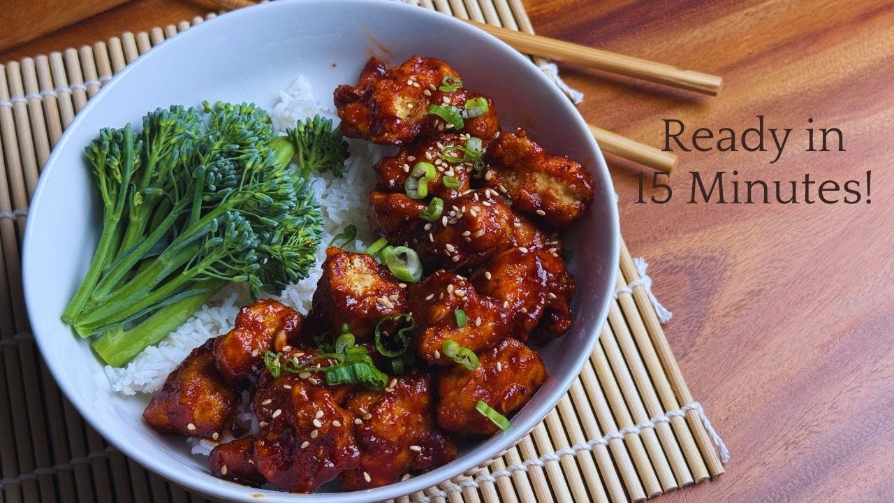 Spicy Gochujang Tofu | Korean-Inspired Vegan Dish (ASMR Cooking)