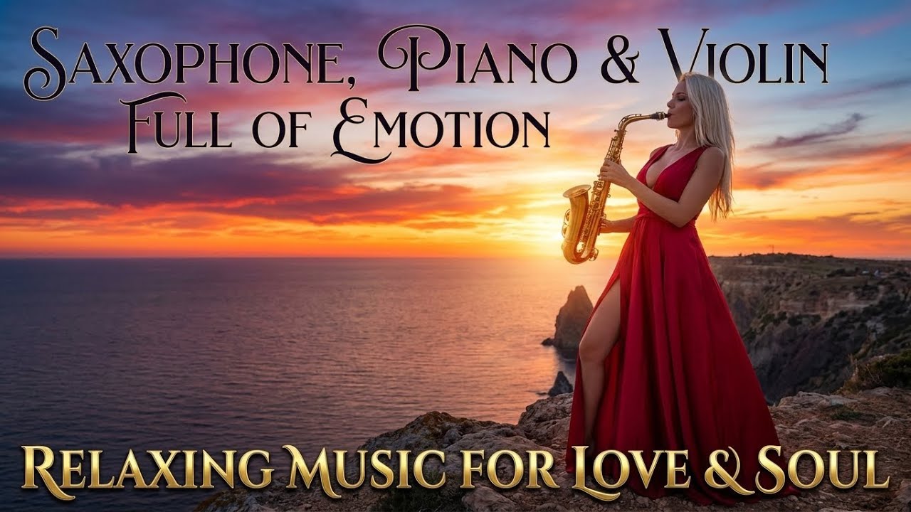 Sunset Romance 🍷 Deep Emotional Saxophone, Piano & Violin | Relaxing Music for Love & Soul